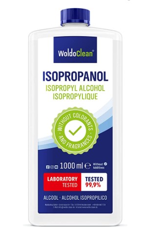 Kugelschreiber von Gummi entfernen mit Isopropanol Alkohol 99,9% Reiniger