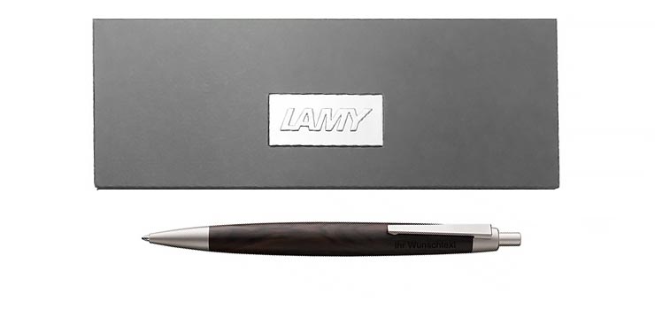 Kugelschreiber aus Holz-Lamy 2000 blackwood Grenadillholz